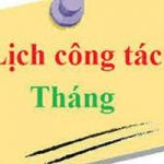 Lịch công tác tháng 01 năm học 2019 – 2020