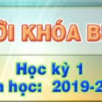 Thời khóa biểu HKI năm học 2019 – 2020