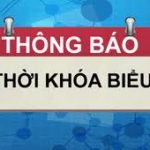 Thời khóa biểu học sinh áp dụng từ ngày 30 tháng 01 năm 2020